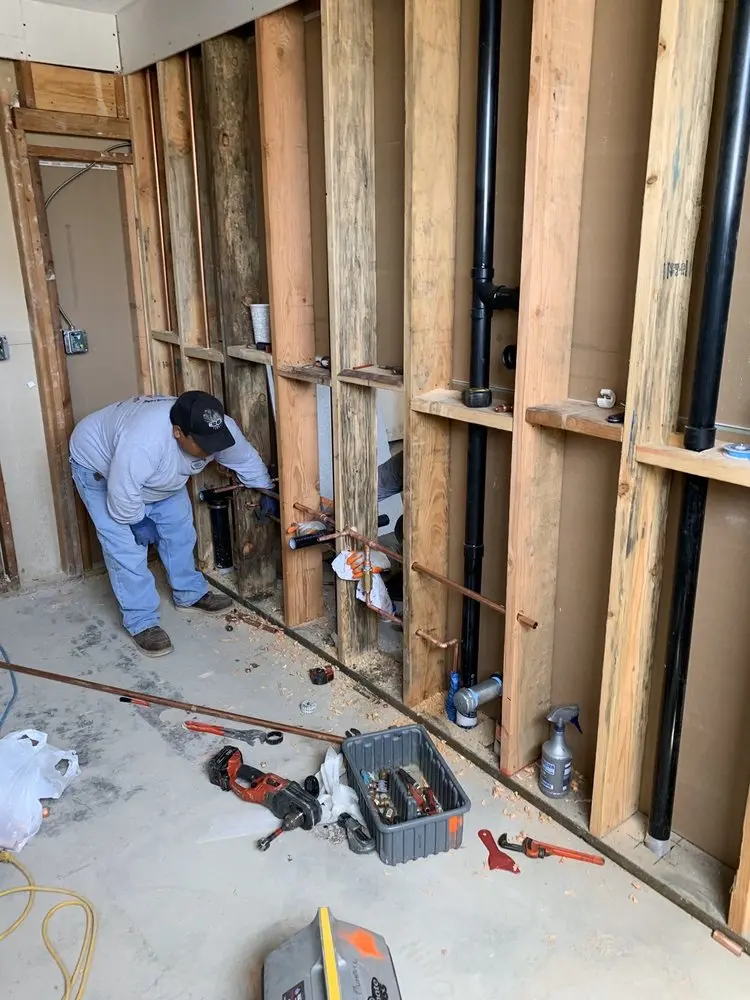 Commercial rough-in plumbing for Gas Line Repair in Perry